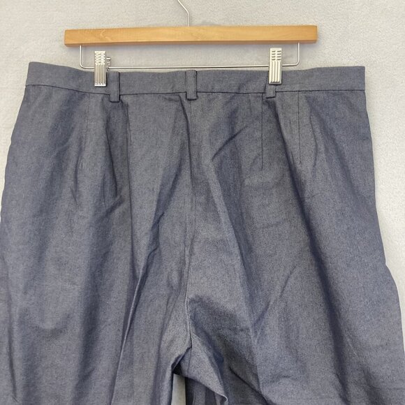 Sigrid Olsen Sport Pants Womens 18W Cropped Capri Beaded Summer Citrus Indigo - Picture 9 of 12